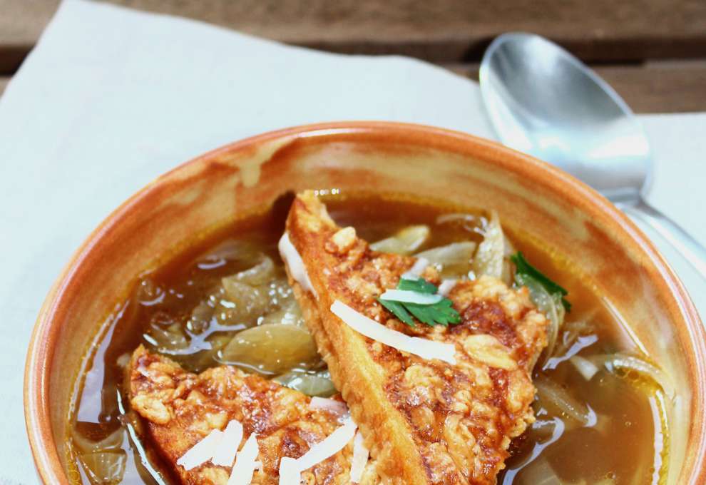Geröstete Zwiebelsuppe